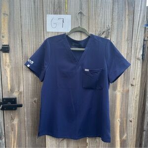 Figs Deep Blue Short Sleeve Tee Size Medium